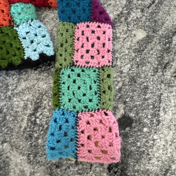 Women Handmade Retro Open Cardigan Crochet Square Knitted Sweaters‎ #990 - Picture 10 of 14